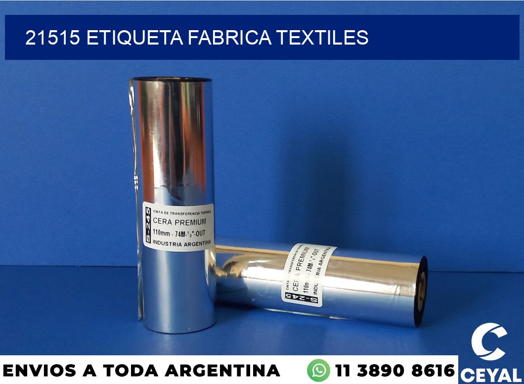 21515 etiqueta fabrica textiles