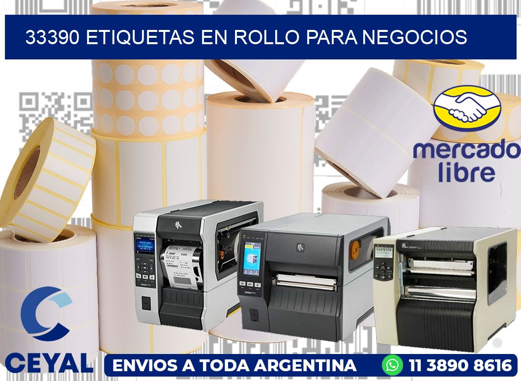 33390 Etiquetas en rollo para negocios