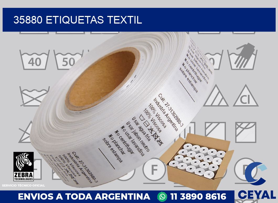 35880 etiquetas textil