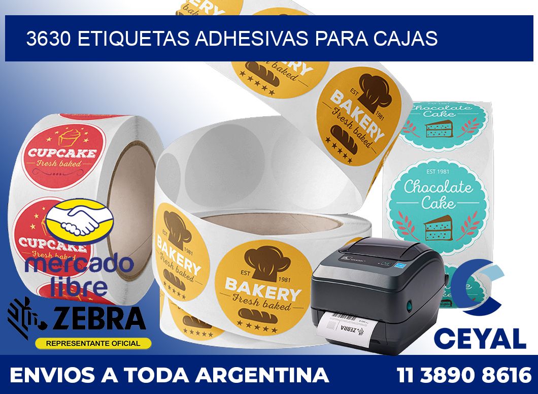 3630 Etiquetas adhesivas para cajas