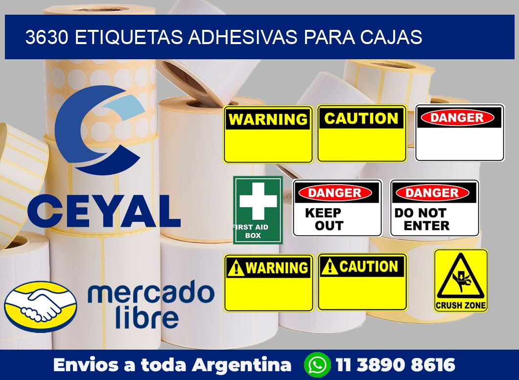 3630 Etiquetas adhesivas para cajas