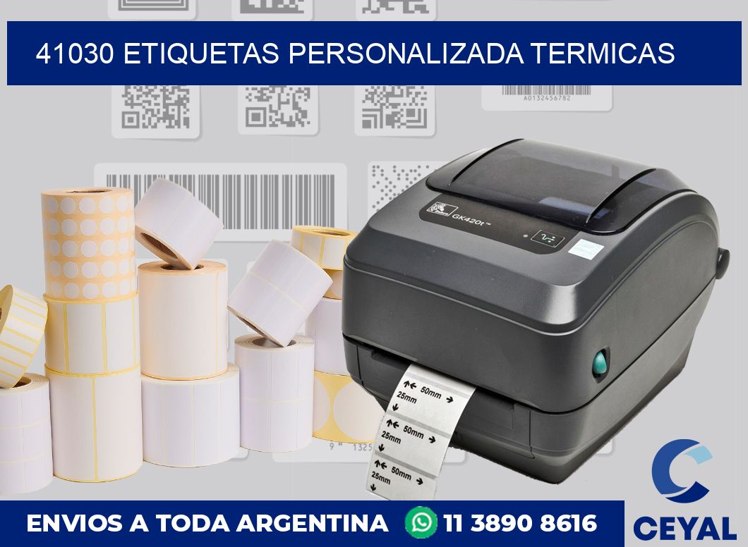 41030 etiquetas personalizada termicas