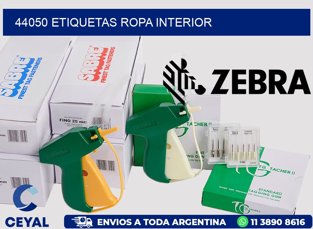 44050 Etiquetas ropa interior