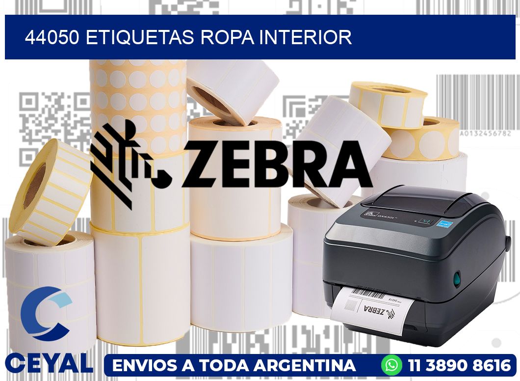 44050 Etiquetas ropa interior