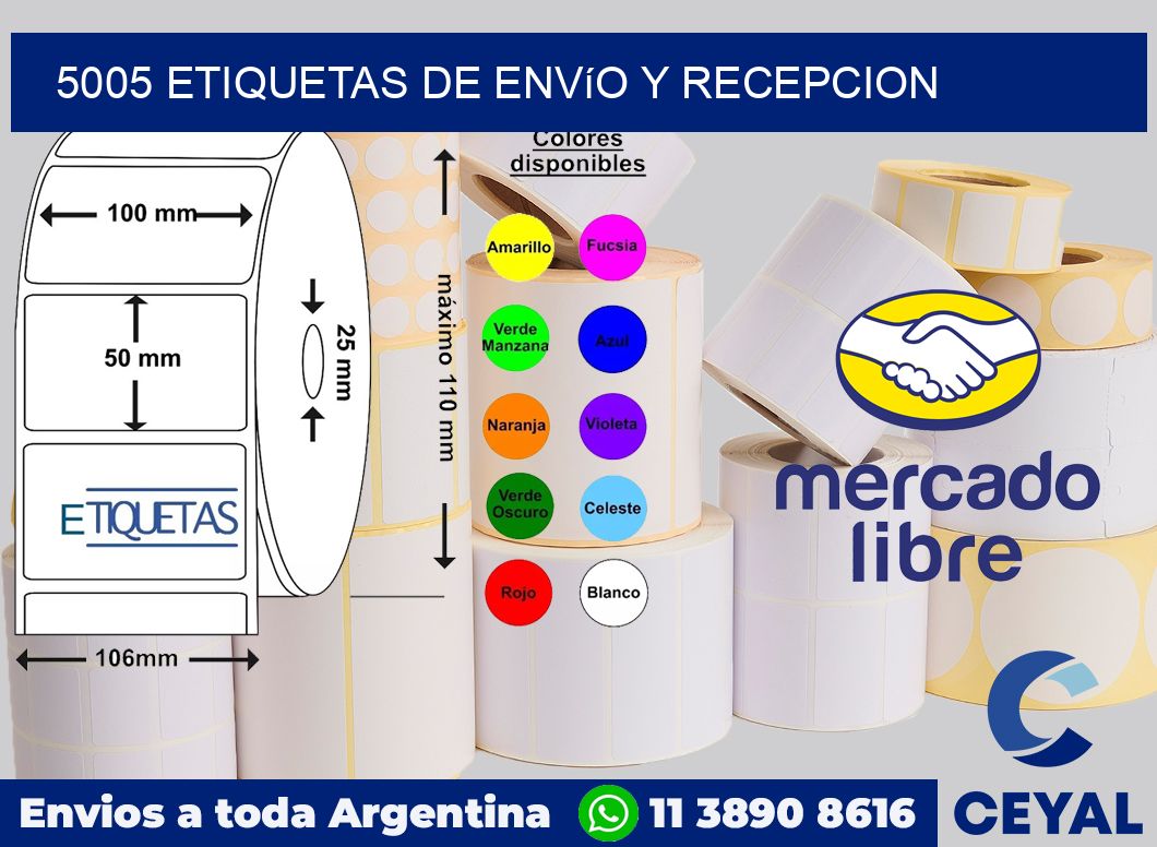 5005 Etiquetas de envío y recepcion