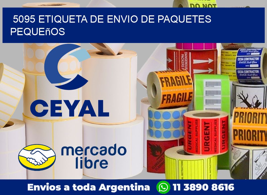 5095 Etiqueta de envio de paquetes pequeños
