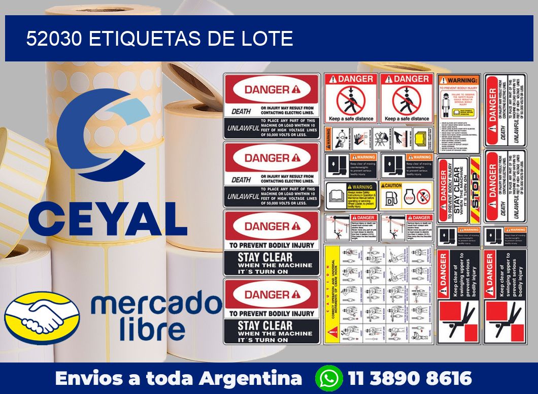 52030 Etiquetas de lote