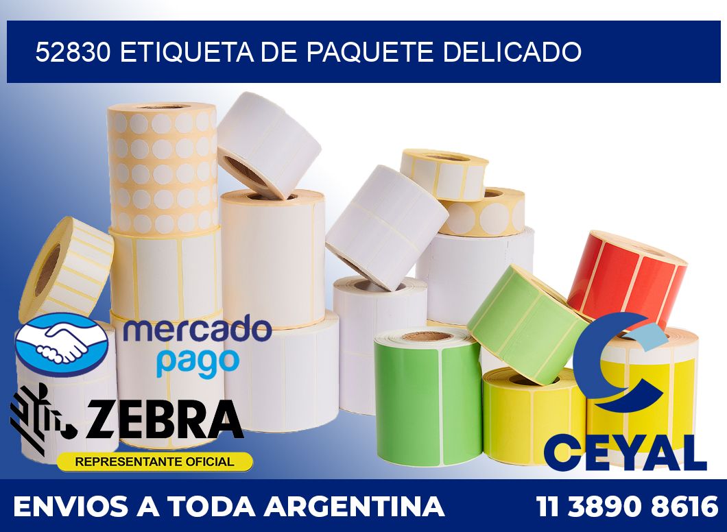 52830 Etiqueta de paquete delicado