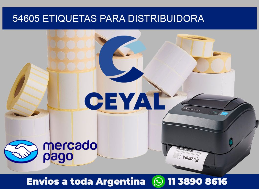 54605 Etiquetas para distribuidora