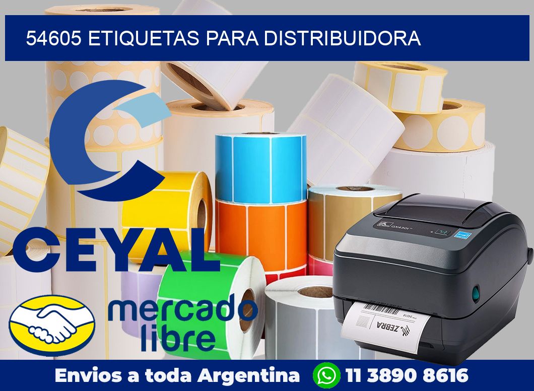 54605 Etiquetas para distribuidora