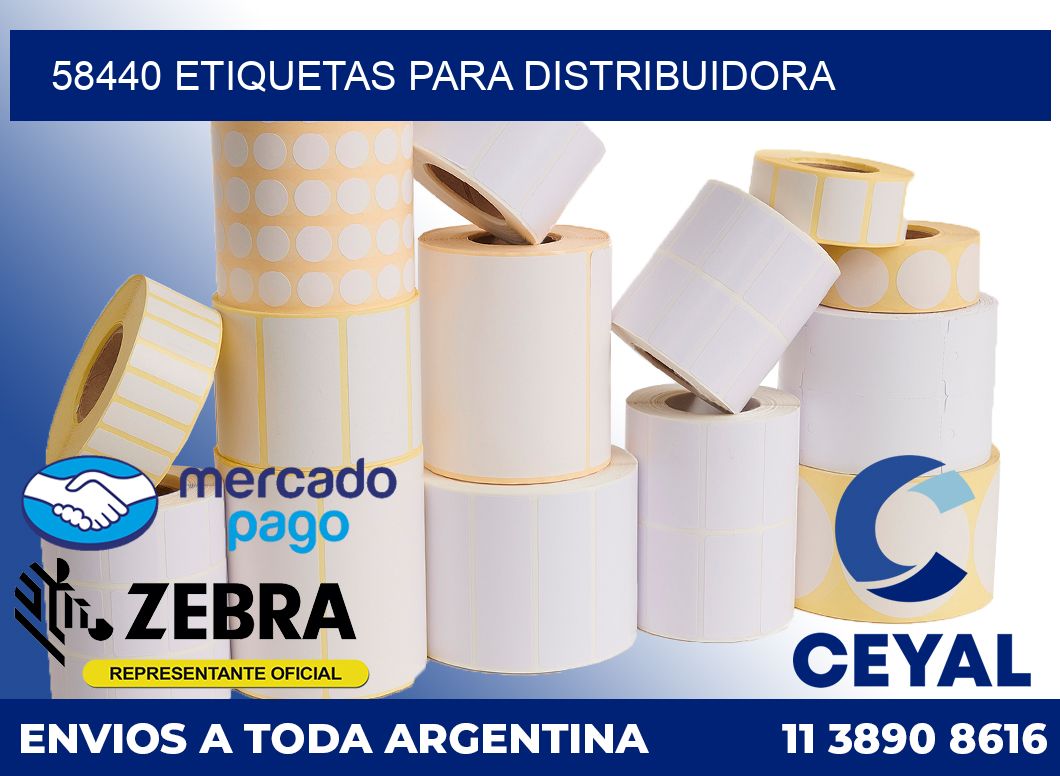 58440 Etiquetas para distribuidora