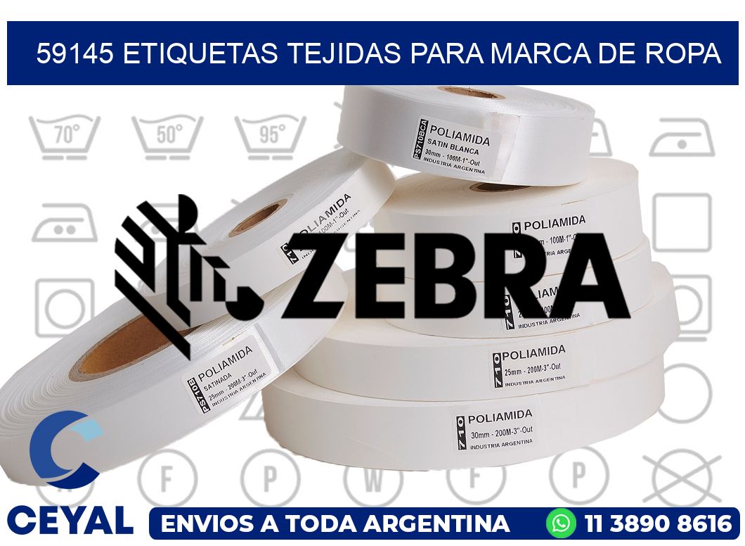 59145 Etiquetas Tejidas para Marca de Ropa