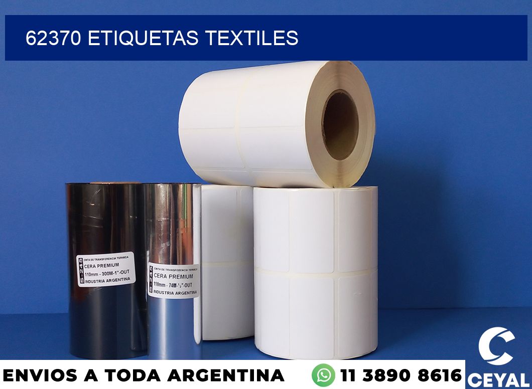 62370 etiquetas textiles