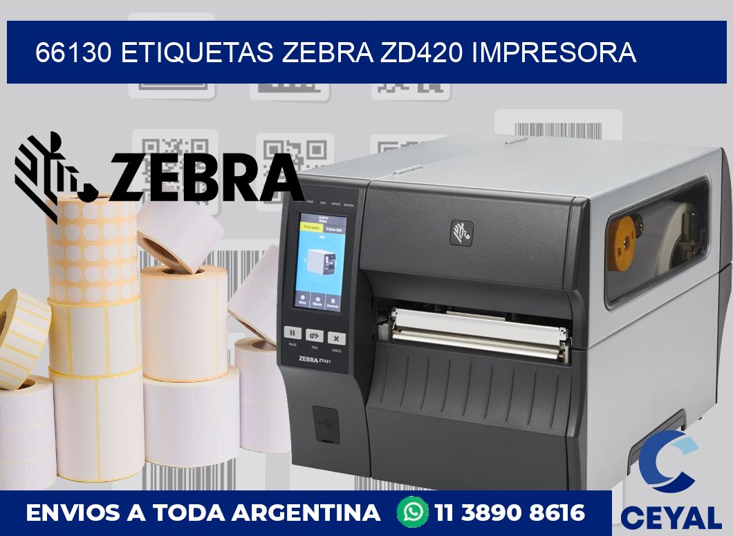 66130 etiquetas Zebra zd420 impresora