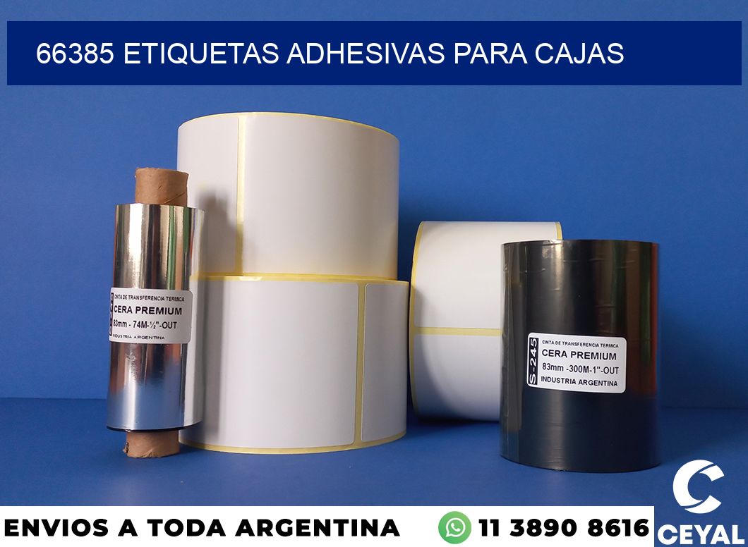 66385 etiquetas adhesivas para cajas