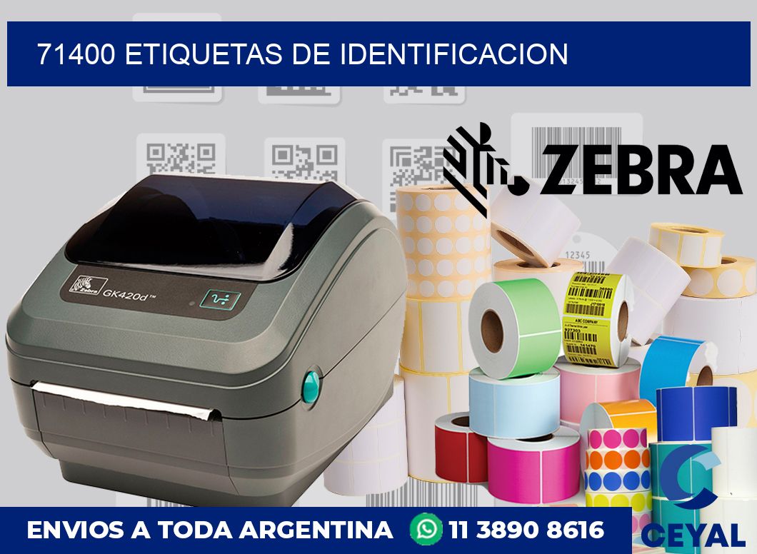 71400 Etiquetas de identificacion