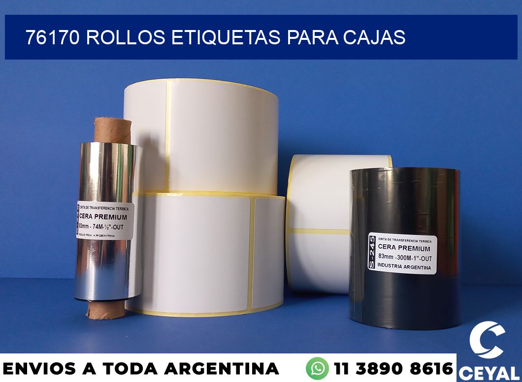 76170 rollos etiquetas para cajas