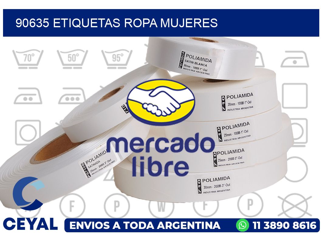 90635 Etiquetas ropa mujeres