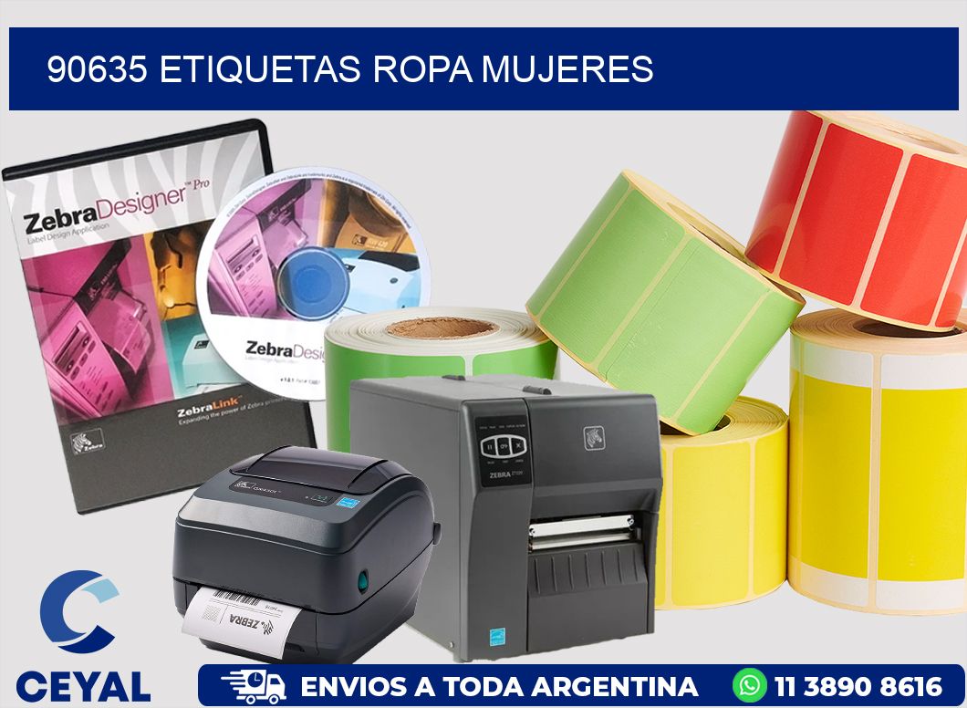 90635 Etiquetas ropa mujeres