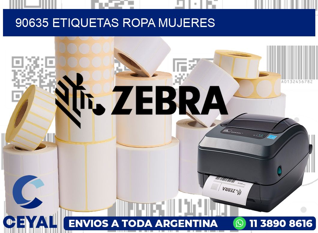 90635 Etiquetas ropa mujeres