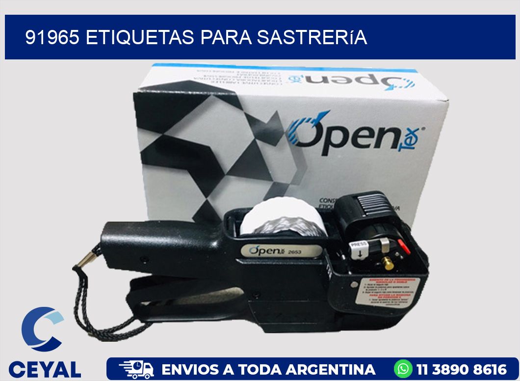 91965 Etiquetas para sastrería
