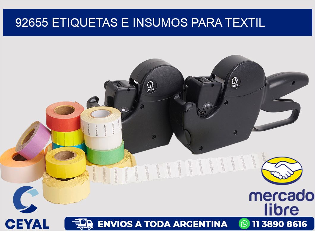 92655 etiquetas e insumos para textil