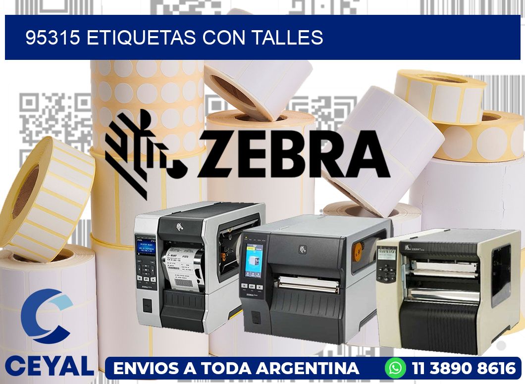 95315 Etiquetas con talles