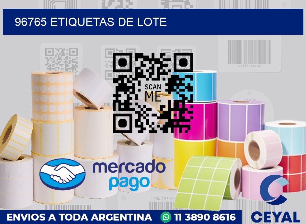 96765 Etiquetas de lote