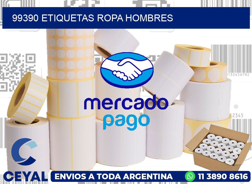 99390 Etiquetas ropa hombres