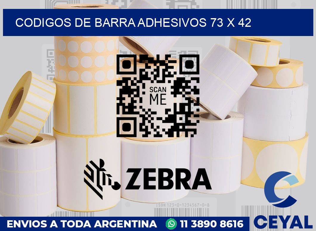 Codigos de barra adhesivos 73 x 42