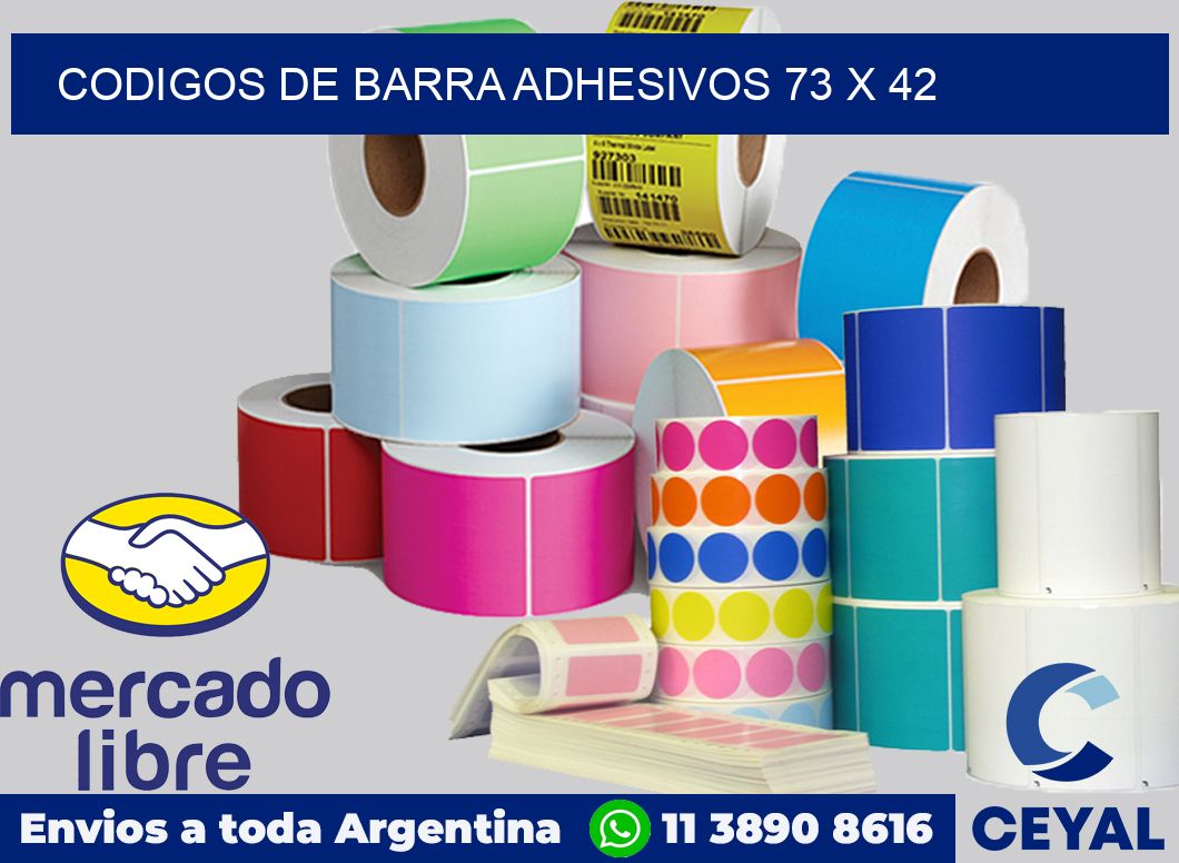 Codigos de barra adhesivos 73 x 42