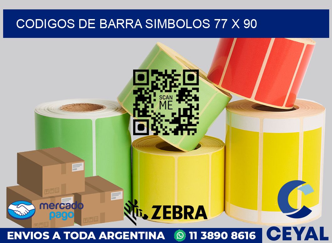 Codigos de barra simbolos 77 x 90