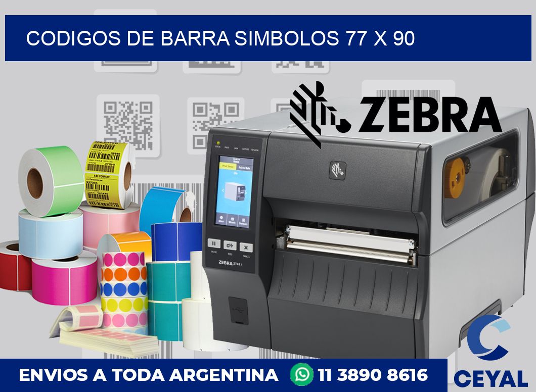 Codigos de barra simbolos 77 x 90