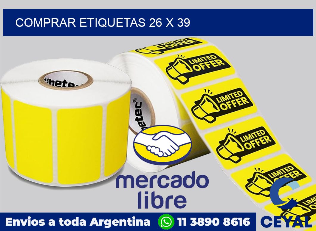 Comprar etiquetas 26 x 39