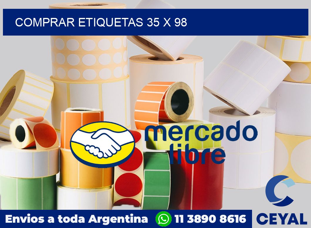 Comprar etiquetas 35 x 98