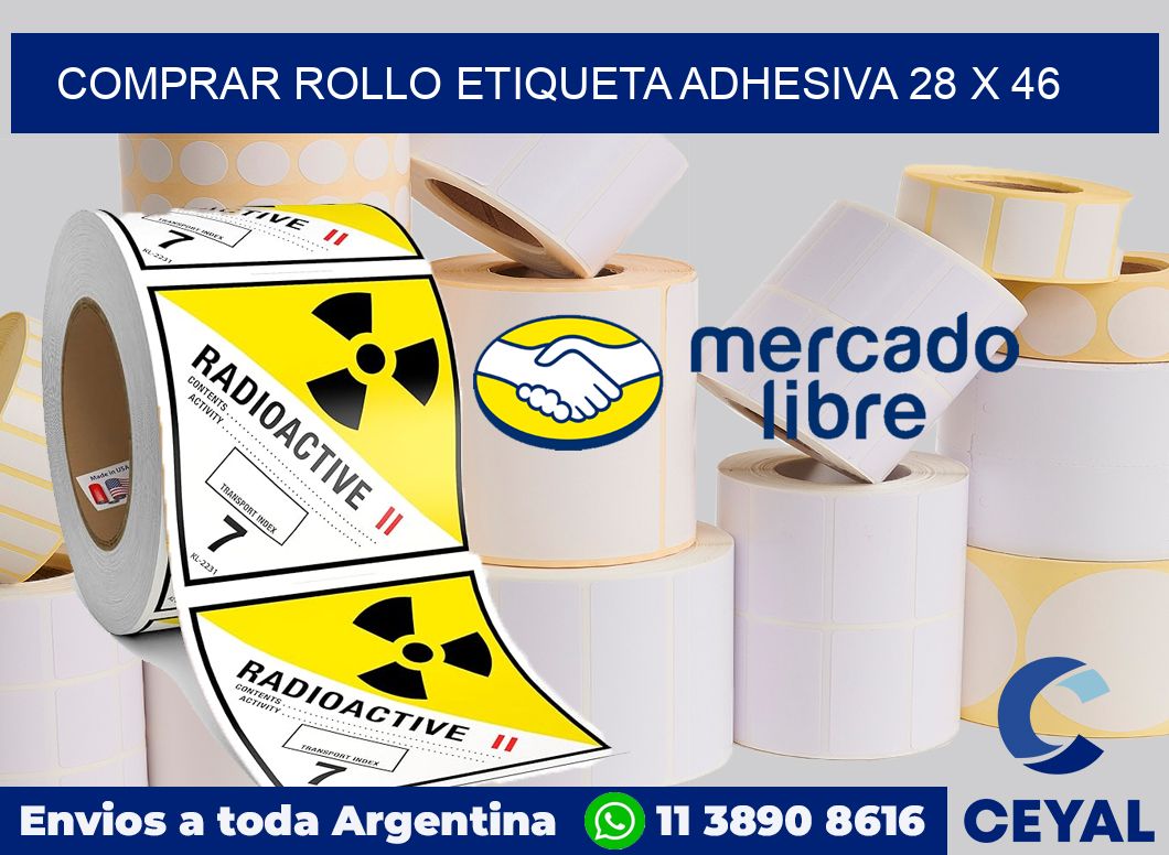 Comprar rollo etiqueta adhesiva 28 x 46