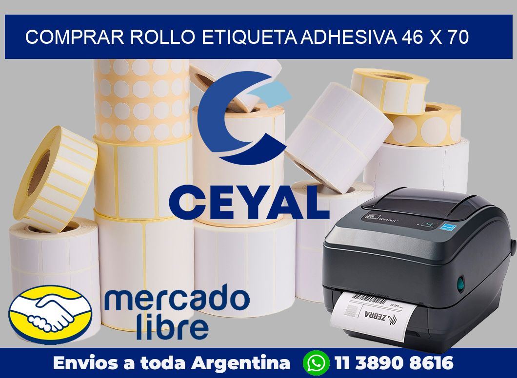 Comprar rollo etiqueta adhesiva 46 x 70