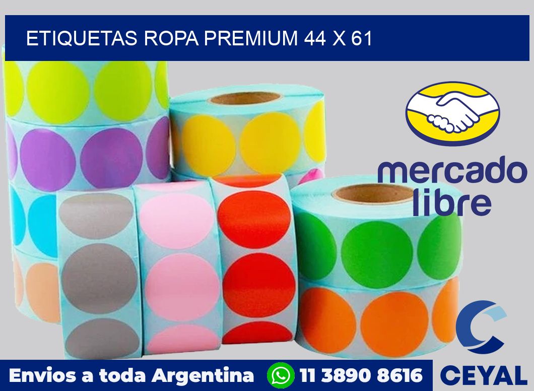 Etiquetas ropa premium 44 x 61