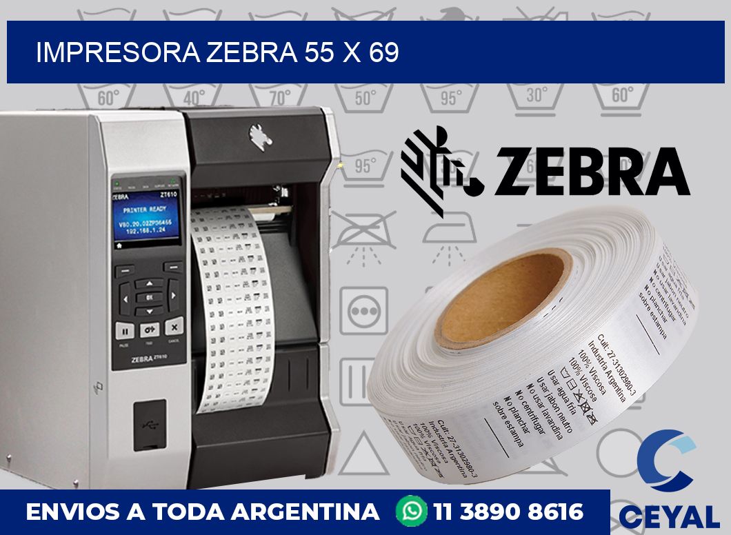 Impresora Zebra 55 x 69