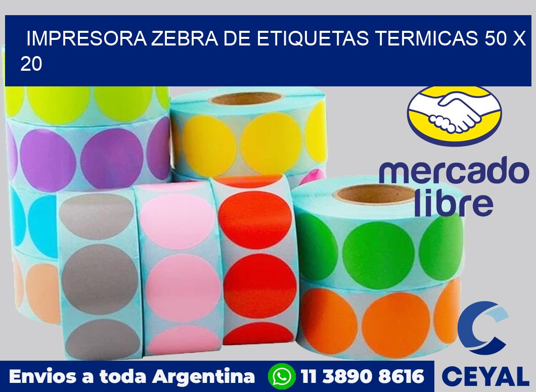 Impresora Zebra de etiquetas termicas 50 x 20