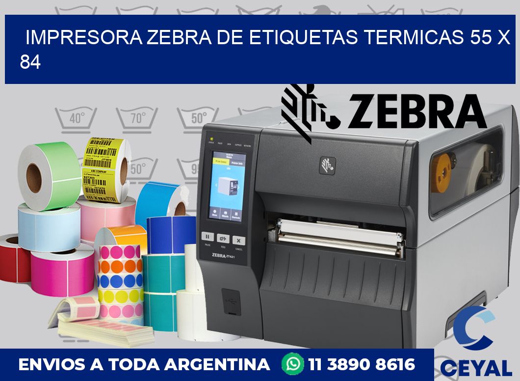 Impresora Zebra de etiquetas termicas 55 x 84