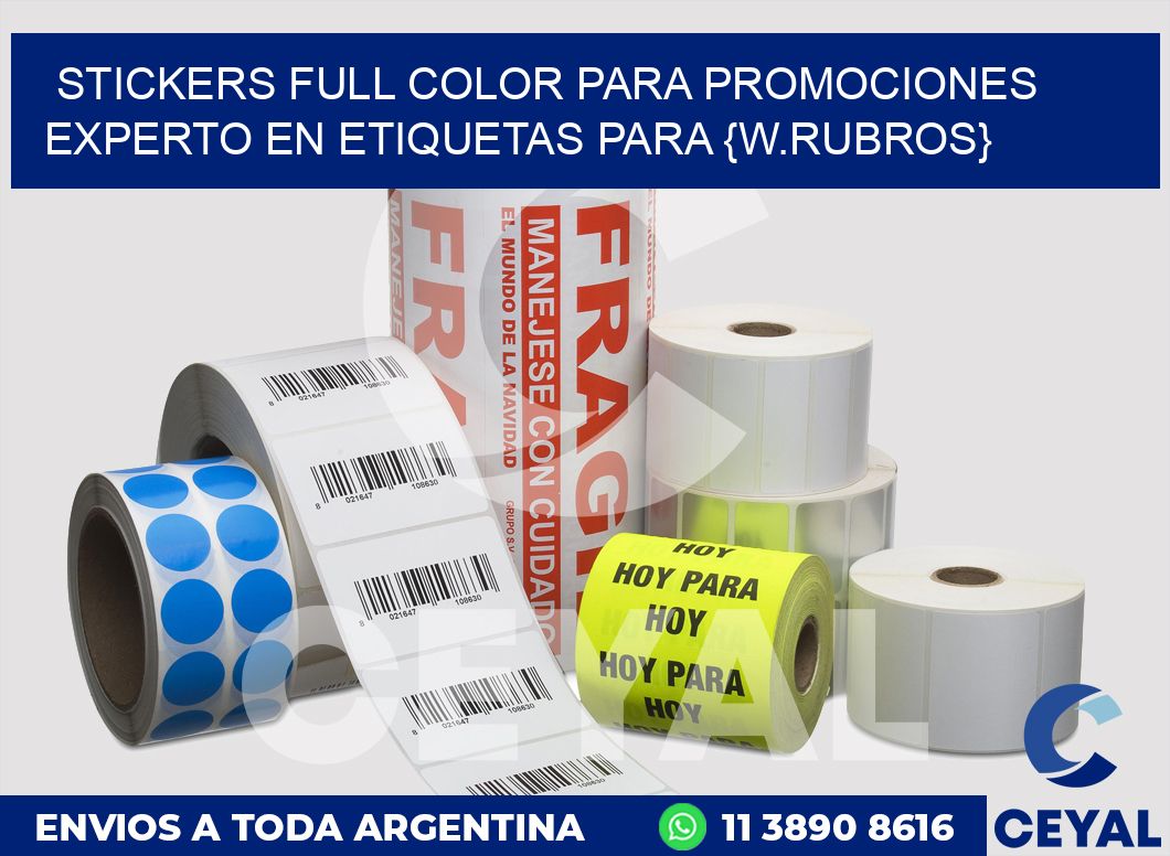 STICKERS FULL COLOR PARA PROMOCIONES Experto en etiquetas para buzos