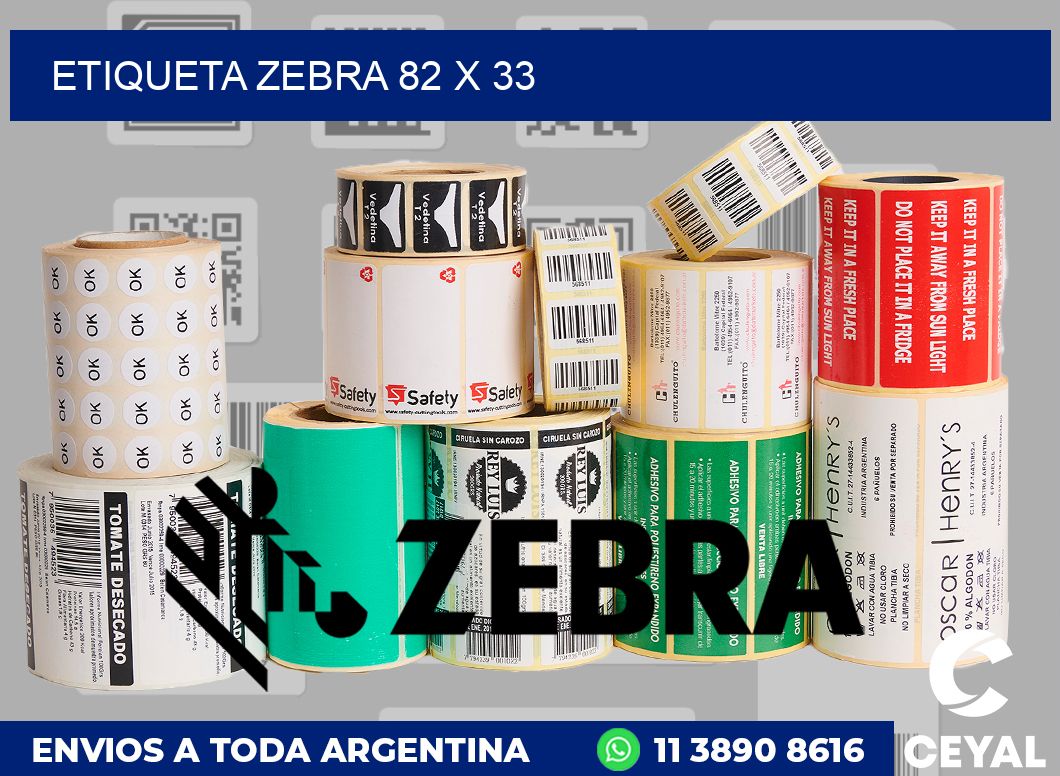 etiqueta zebra 82 x 33