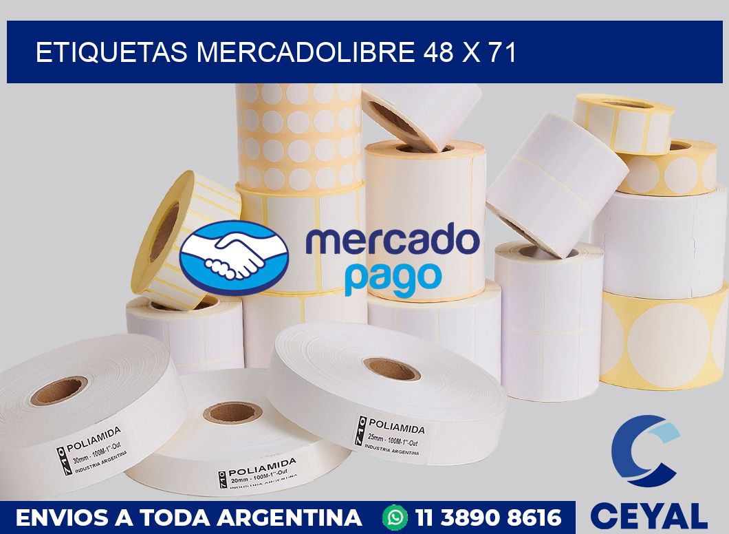 etiquetas mercadolibre 48 x 71