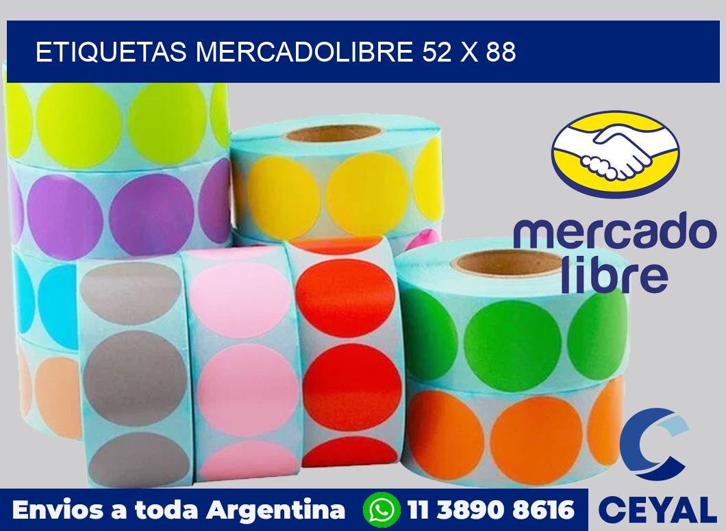 etiquetas mercadolibre 52 x 88