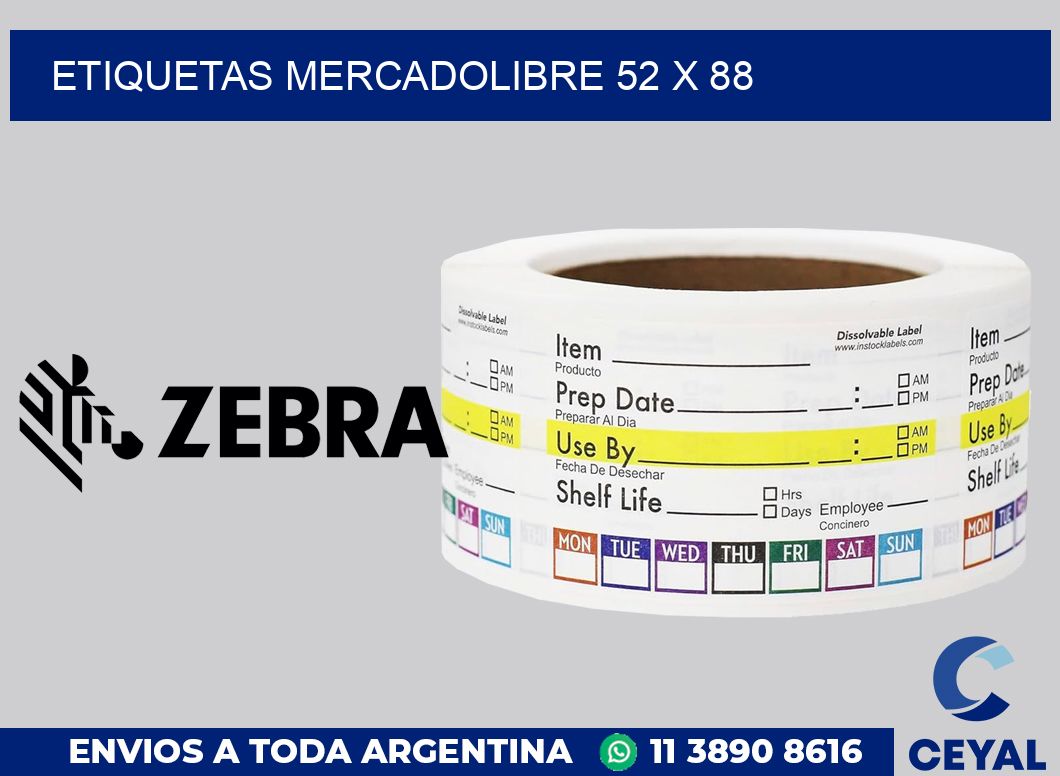etiquetas mercadolibre 52 x 88
