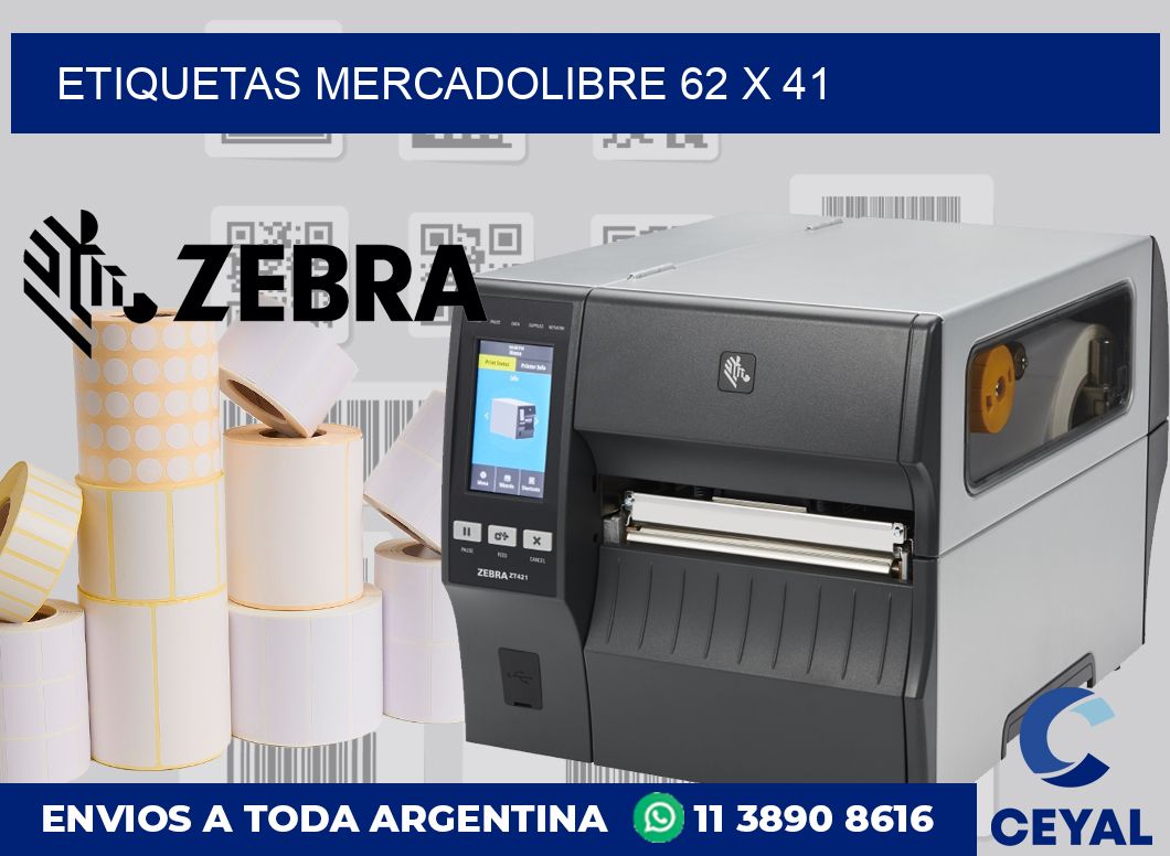 etiquetas mercadolibre 62 x 41