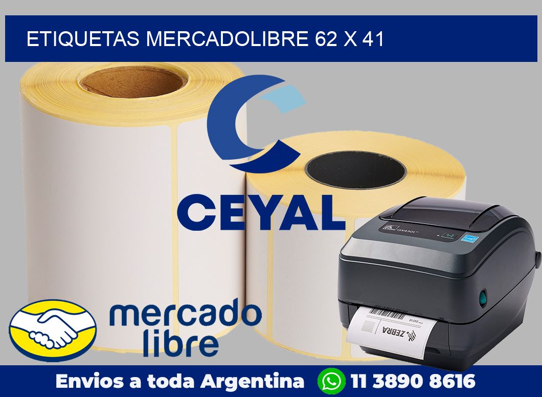 etiquetas mercadolibre 62 x 41