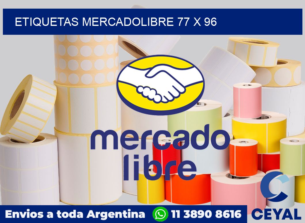 etiquetas mercadolibre 77 x 96