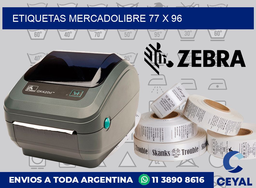 etiquetas mercadolibre 77 x 96